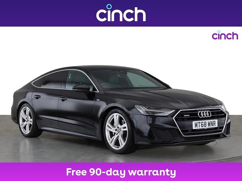 Black Used 2018 Audi A7 S-Line Hatchback | £25,349 (A bit pricey) - Image 1/3