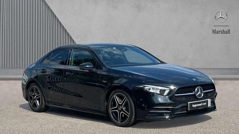 Cosmos black metallic Used 2022 Mercedes A200 Executive Sedan | £21,132 (Fair price) - Image 1/4
