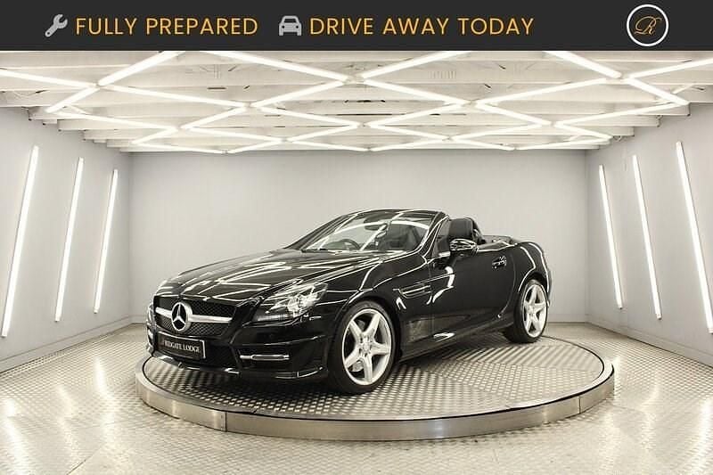 Black Used 2014 Mercedes SLK250 AMG Cabriolet | £10,490 (Fair price) - Image 1/4