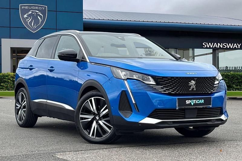 Blue Used 2022 Peugeot 3008 Premium SUV | £19,495 (Fair price) - Image 1/4