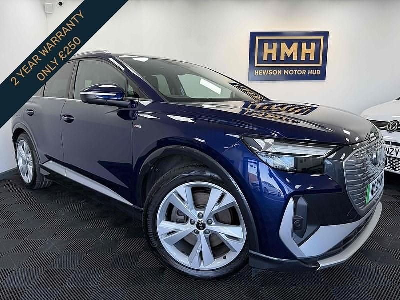 Used Audi Q4 e-tron S-Line 150 kW (204 HP) 2021 Blue SUV