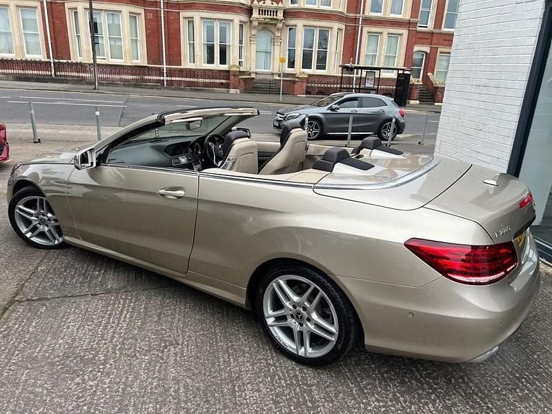 Used Mercedes E220 AMG 170 HP (125 kW) 2014 Silver Cabriolet