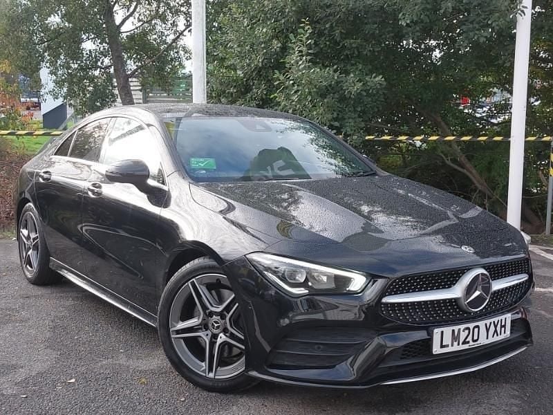 Black Used 2020 Mercedes CLA200 AMG line Sedan | £23,498 (Fair price) - Image 1/4