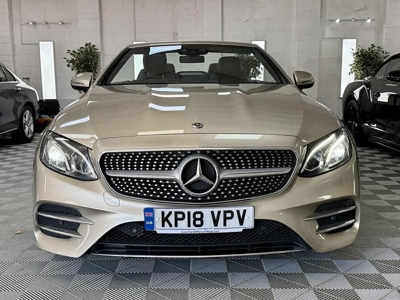 Used Mercedes E220 AMG line 2018 Silver Cabriolet