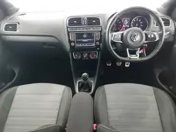 Used VW Polo R-line 90 HP (66 kW) 2016 Black Hatchback