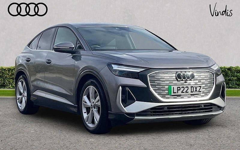 Grey Used 2022 Audi Q4 Sportback e-tron S-Line SUV | £26,666 - Image 1/4