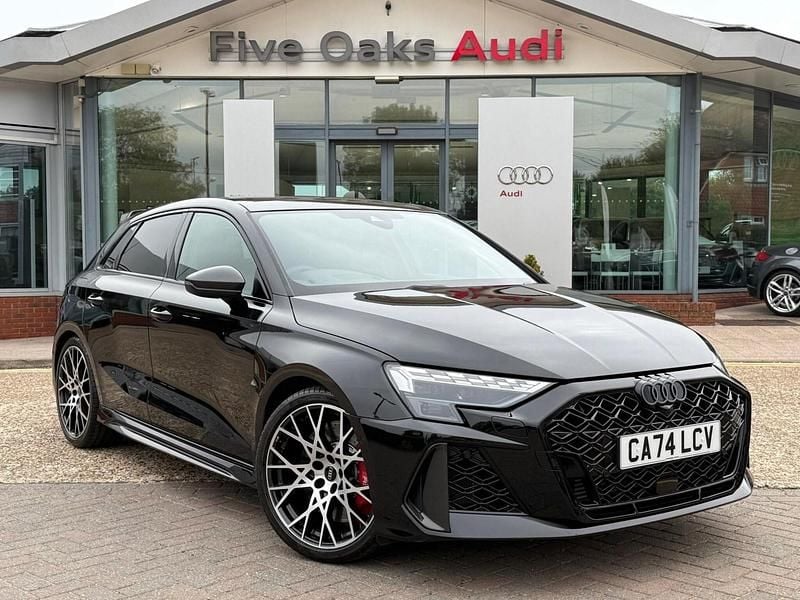 Black Used 2025 Audi RS3 Advanced Sedan | £58,790 (Good price) - Image 1/3