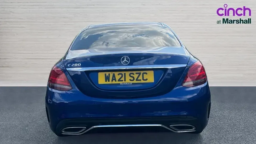 Used Mercedes C200 AMG line 184 HP (135 kW) 2021 Blue