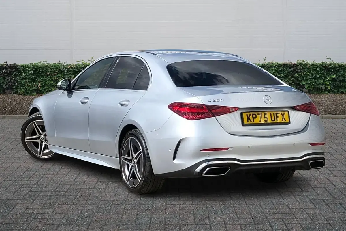 Used Mercedes C200 AMG line 204 HP (150 kW) 2025 Silver Sedan