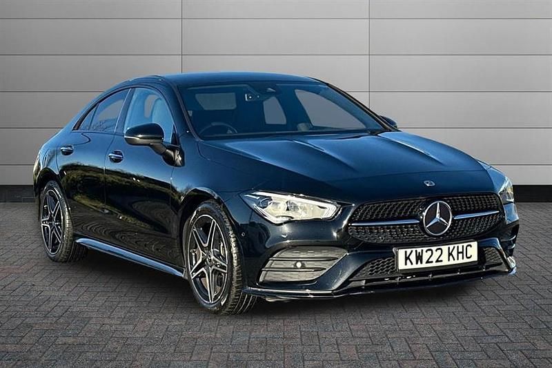 Black Used 2022 Mercedes CLA220 AMG Line Premium Sedan | £24,595 (Fair price) - Image 1/4