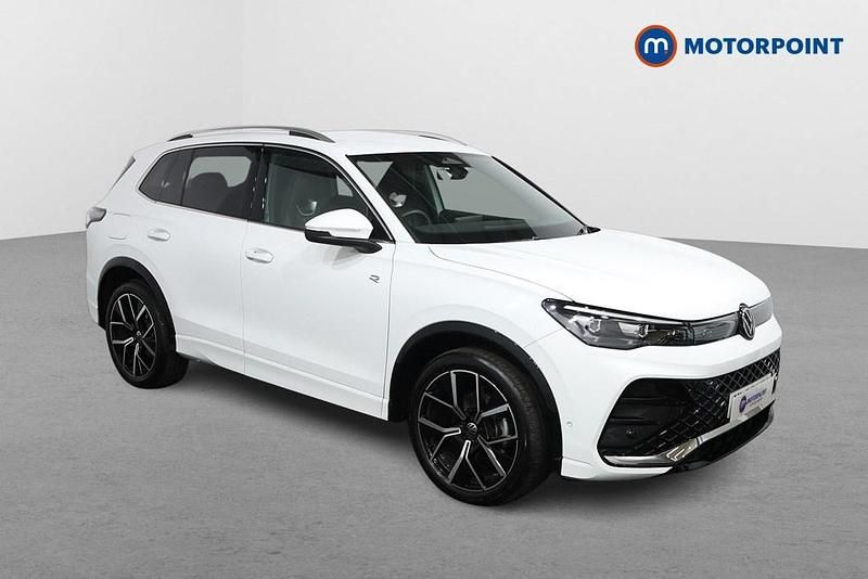 White Used 2025 VW Tiguan R-line SUV | £33,049 (Expensive) - Image 1/4