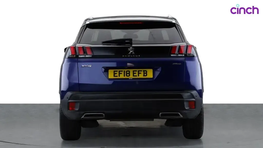 Used Peugeot 3008 GT-line 130 HP (95 kW) 2018 Blue SUV