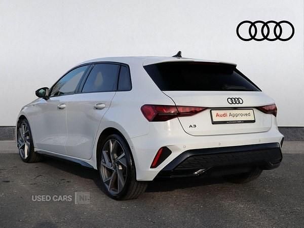 Used Audi A3 Black Edition 150 HP (110 kW) 2025 White Hatchback