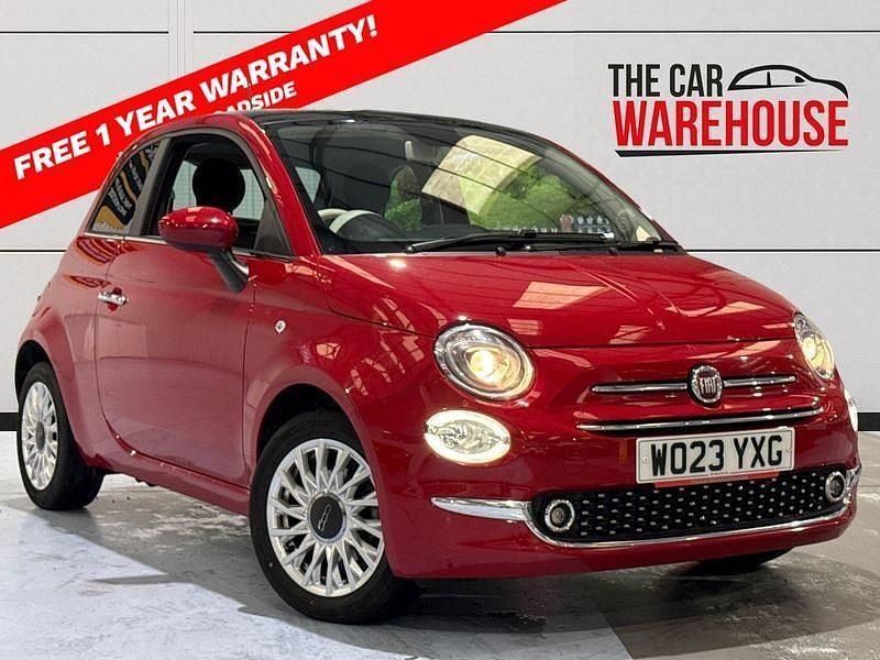 Red Used 2023 Fiat 500 Hatchback | £10,499 (Fair price) - Image 1/4