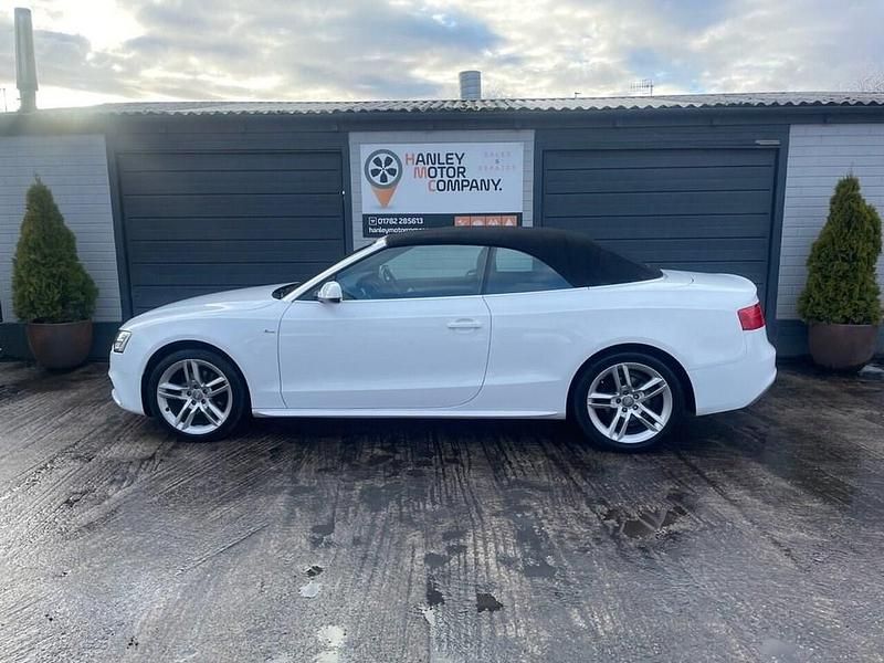 Used Audi A5 Cabriolet S-Line 170 HP (125 kW) 2015 White Cabriolet