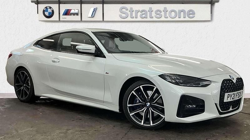 White Used 2021 BMW 430 M Sport Coupe | £31,500 (Fair price) - Image 1/3