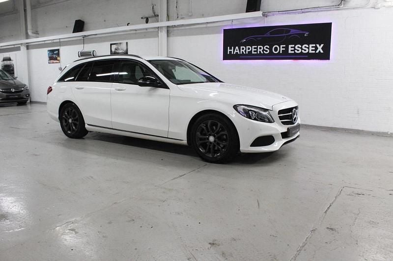 White Used 2017 Mercedes C220 Estate | £8,695 (Good price) - Image 1/4