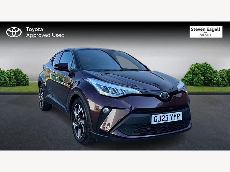 Mauve/purple Used 2023 Toyota C-HR Design SUV | £21,779 (Fair price) - Image 1/3
