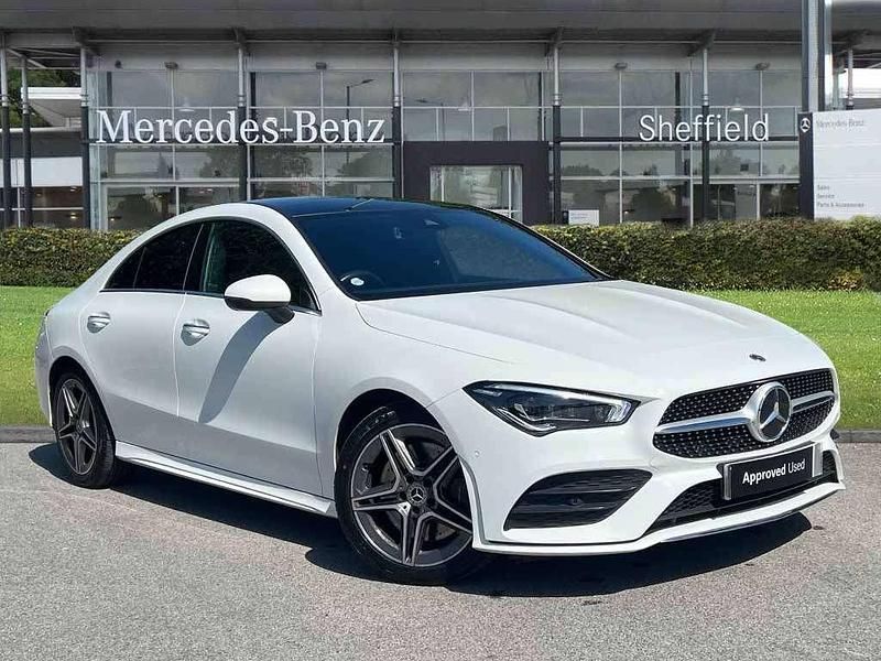 White Used 2022 Mercedes CLA250 AMG Line Premium Plus Sedan | £27,985 (Fair price) - Image 1/4