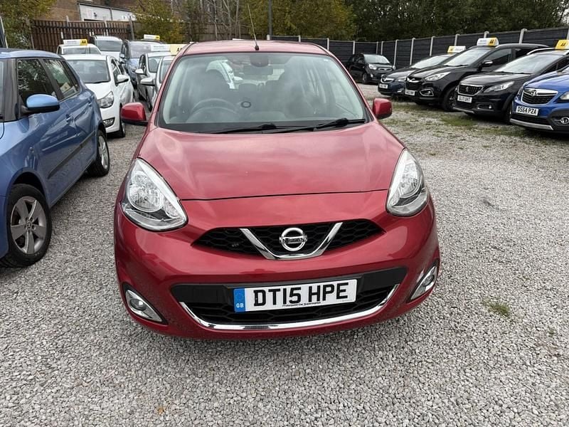 Red Used 2015 Nissan Micra Acenta Hatchback | £4,495 (Good price) - Image 1/4