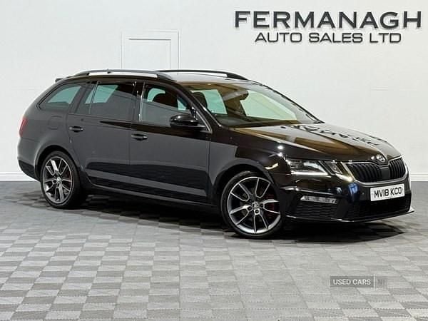 Black Used 2018 Skoda Octavia vRS Estate | £10,990 (Fair price) - Image 1/4