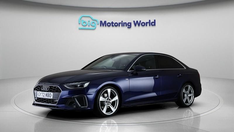 Used Audi A4 S-Line 148 HP (108 kW) 2022 Blue Sedan
