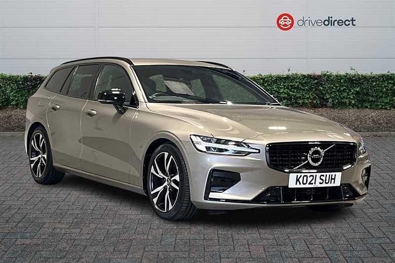 Grey Used 2021 Volvo V60 R-Design Estate | £24,150 (Fair price) - Image 1/4