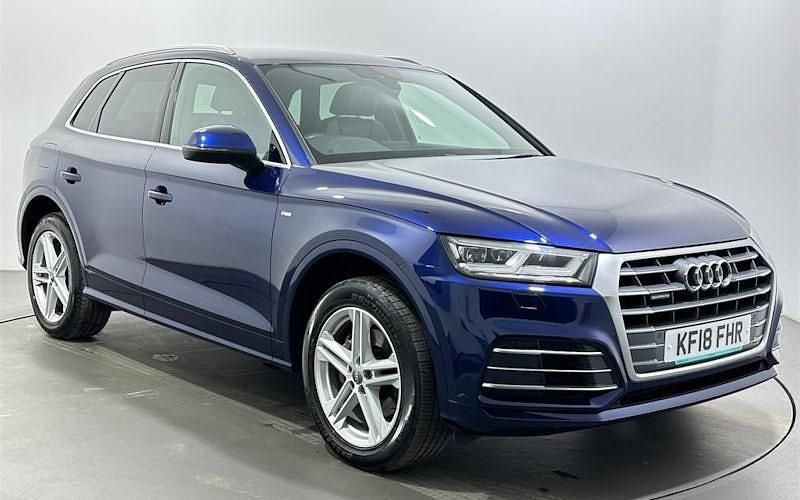 Used Audi Q5 S-Line 190 HP (139 kW) 2018 Blue SUV
