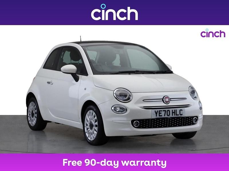 White Used 2020 Fiat 500 Lounge Hatchback | £9,349 - Image 1/3