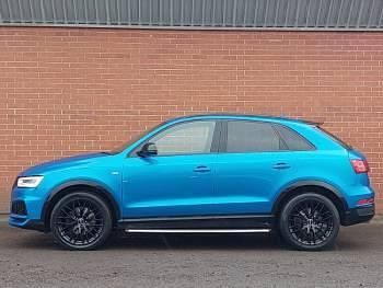 Begagnad Audi Q3 Black Edition 150 HK (110 kW) 2018 Blå SUV