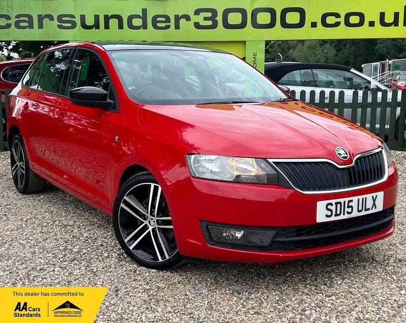 Red Used 2015 Skoda Rapid Sport Hatchback | £8,250 (Expensive) - Image 1/4