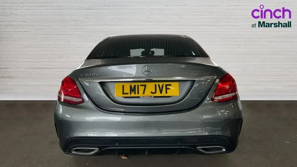 Used Mercedes C220 AMG line 170 HP (125 kW) 2017 Grey Sedan