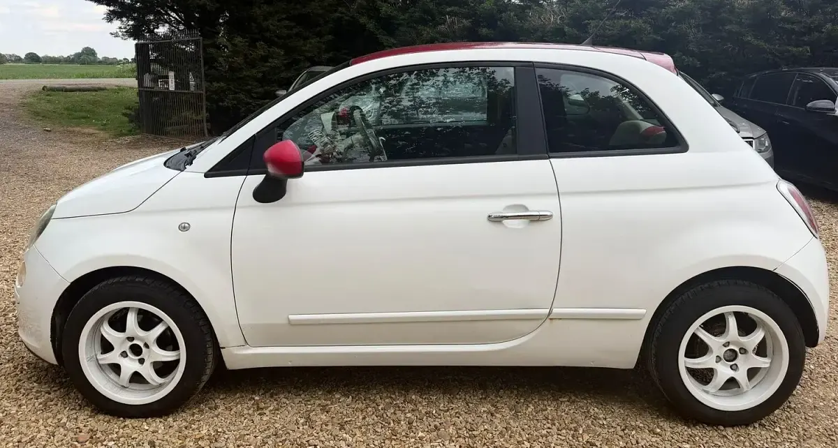 Used Fiat 500 Pop 69 HP (50 kW) 2009 White Cabriolet