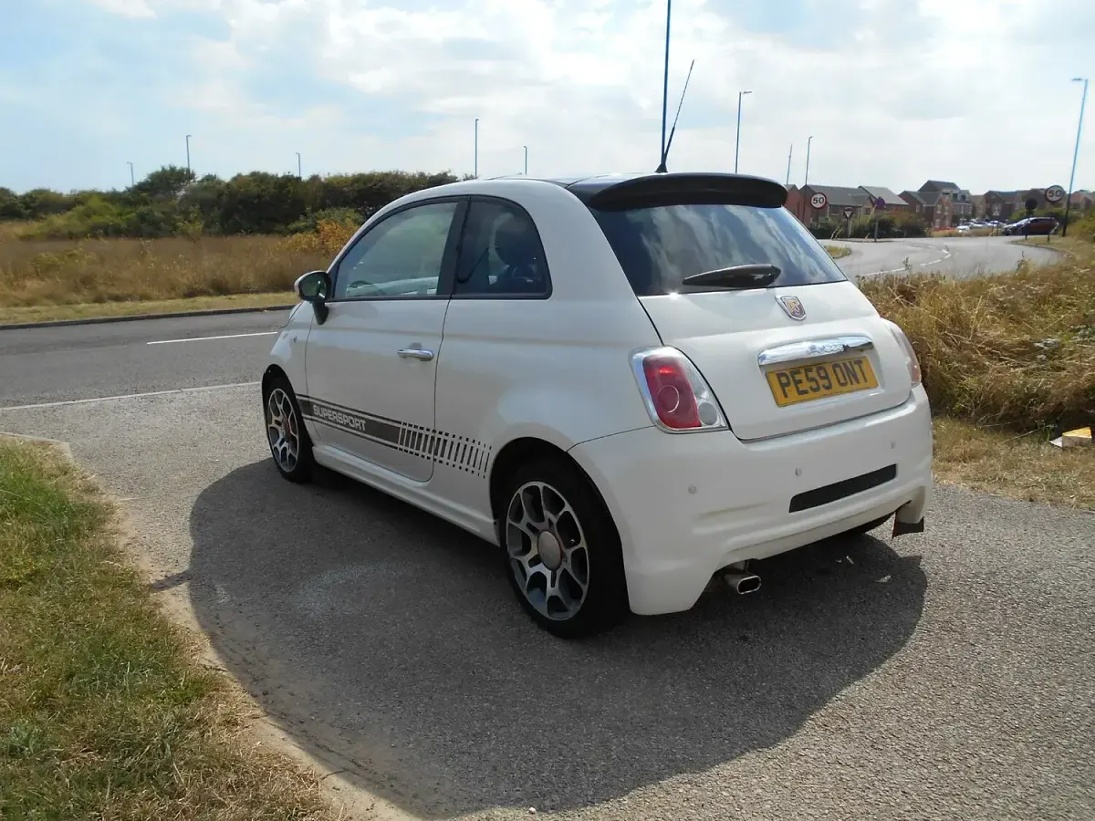 Used Fiat 500 Sport 69 HP (50 kW) 2009 White Cabriolet
