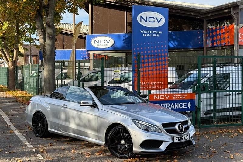 Used Mercedes E200 AMG line 2016 Silver Cabriolet