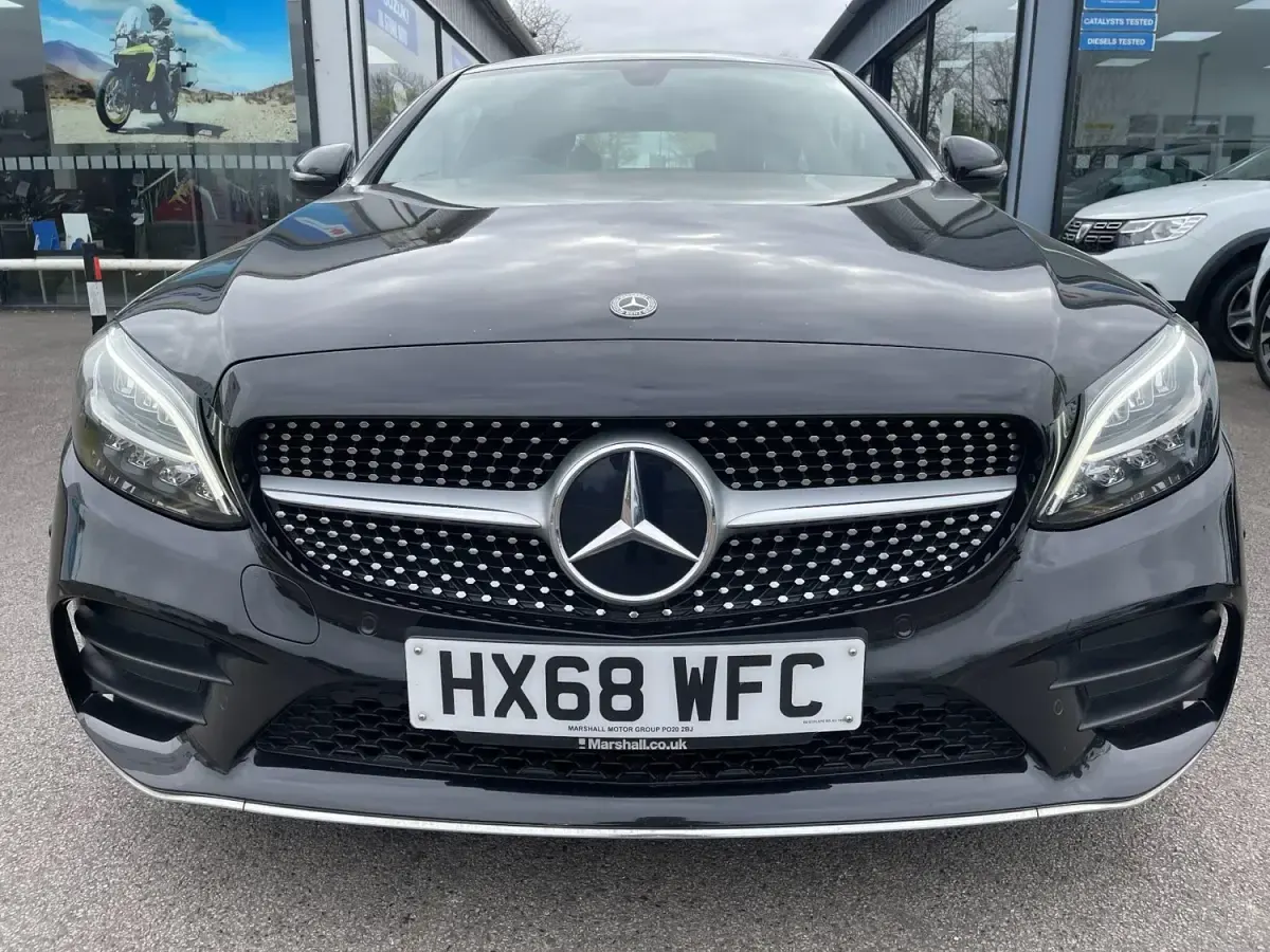 Used Mercedes C220 AMG line 2018 Black Coupe