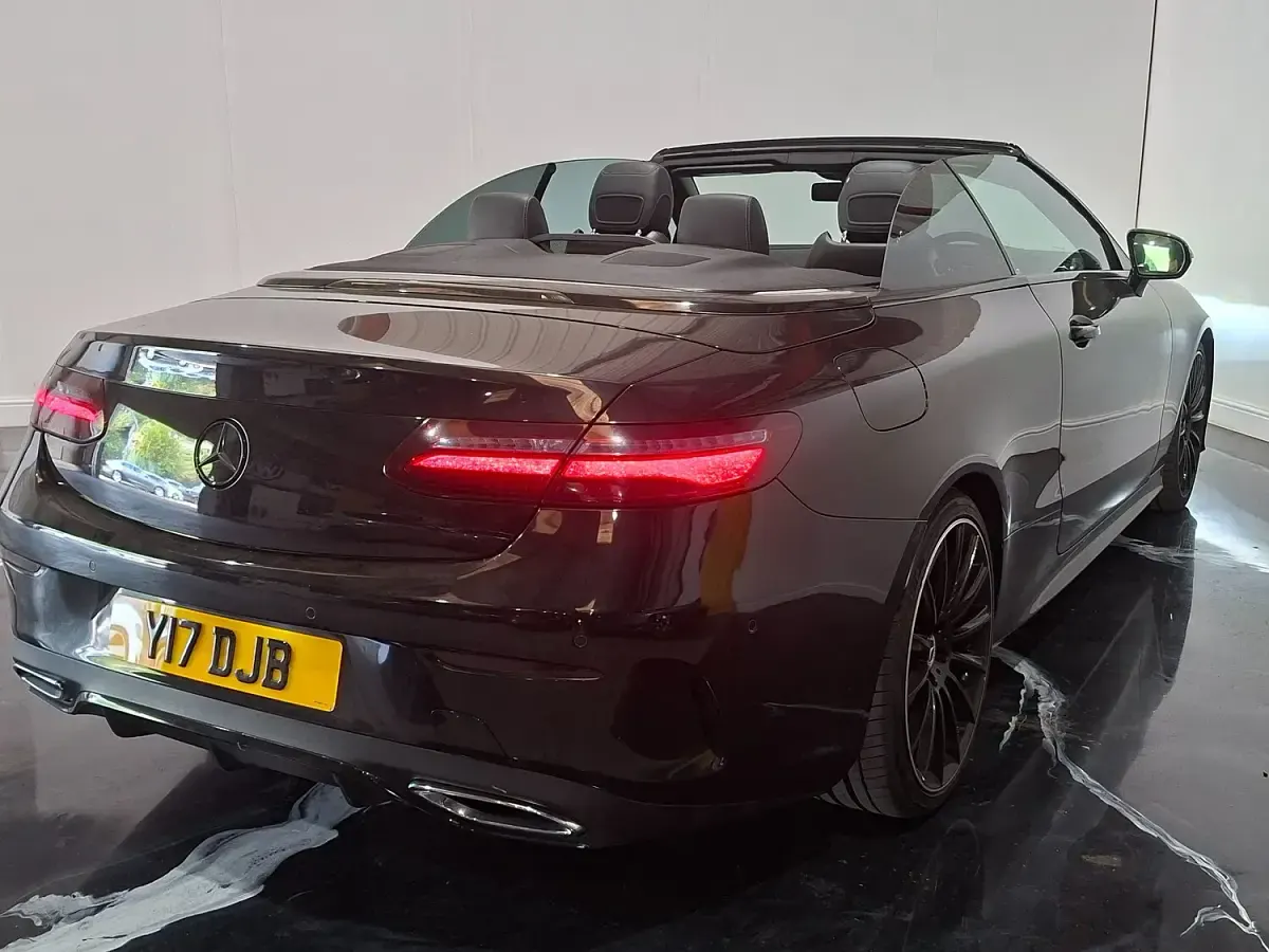 Used Mercedes E220 AMG line 2018 Black Cabriolet