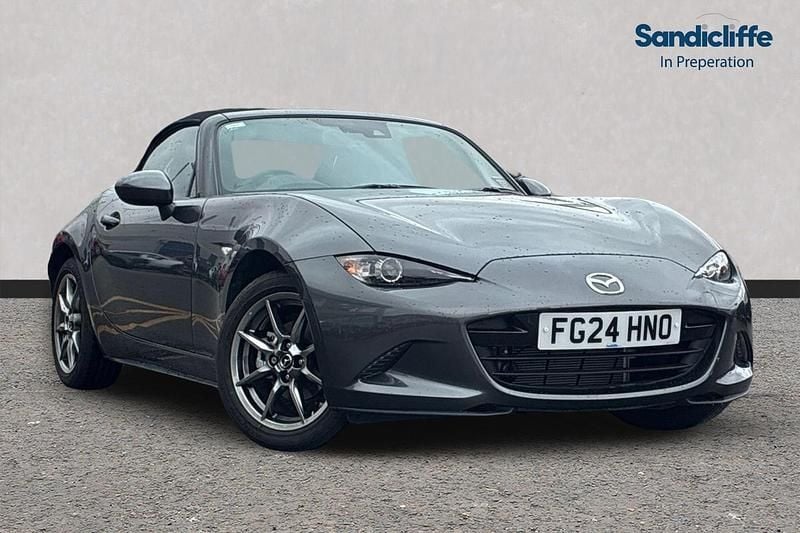 Grey Used 2024 Mazda MX5 Exclusive-Line Cabriolet | £21,456 (Fair price) - Image 1/4