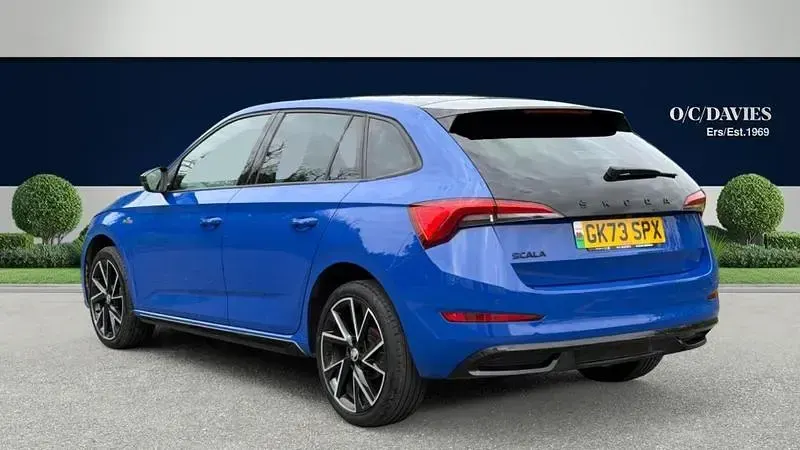 Used Skoda Scala Monte Carlo 110 HP (80 kW) 2023 Blue Hatchback