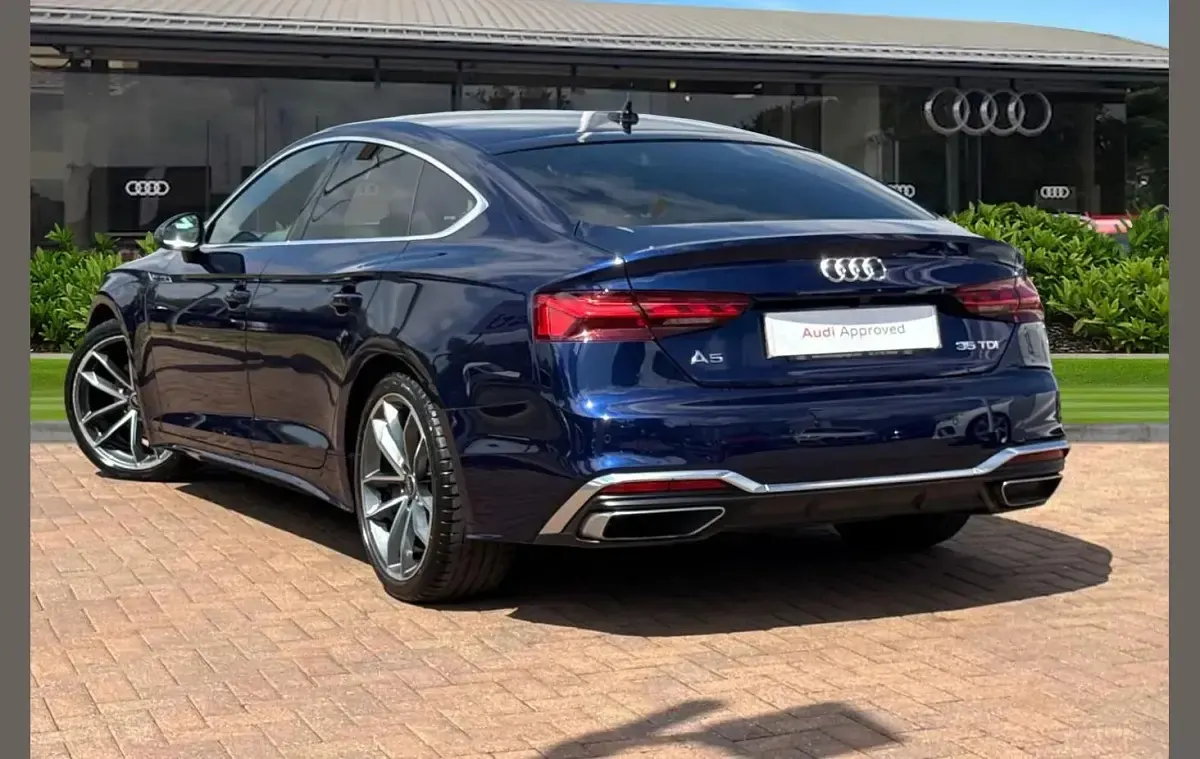 Used Audi A5 S-Line 163 HP (119 kW) 2023 Blue Coupe