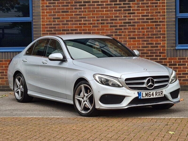 Silver Used 2014 Mercedes C220 AMG line Sedan | £7,495 (Expensive) - Image 1/4