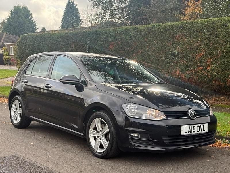Black Used 2015 VW Golf VII Match Hatchback | £8,495 (Good price) - Image 1/4