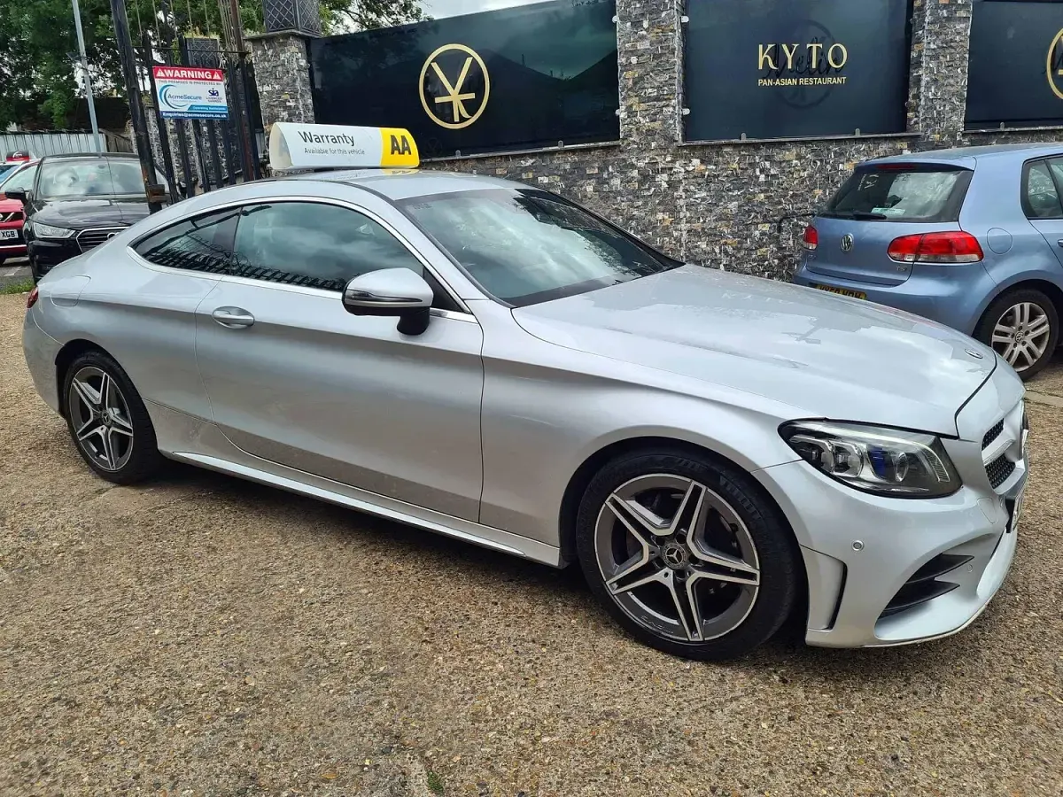 Used Mercedes C220 AMG Line Premium 2019 Silver Coupe