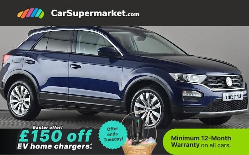 Used VW T-Roc SE 116 HP (85 kW) 2019 Blue SUV