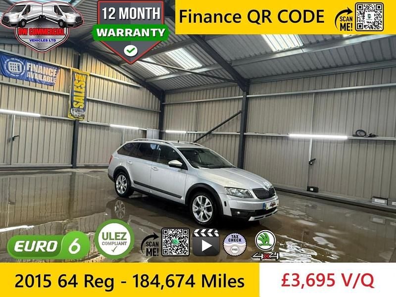 Used Skoda Octavia Scout 4x4 140 HP (102 kW) 2015 Silver Estate