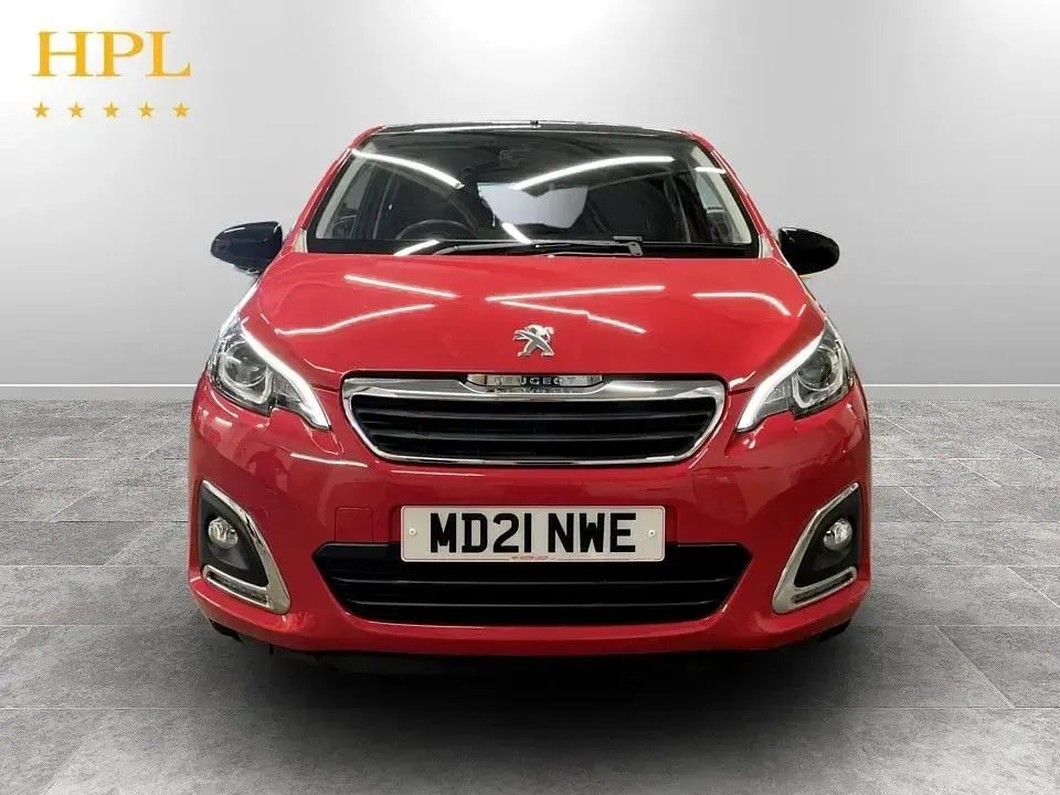 Used Peugeot 108 Allure 72 HP (52 kW) 2021 Red Hatchback