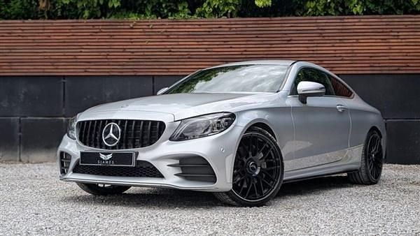 Silver Used 2018 Mercedes C300 AMG line Coupe | £19,990 (Fair price) - Image 1/4