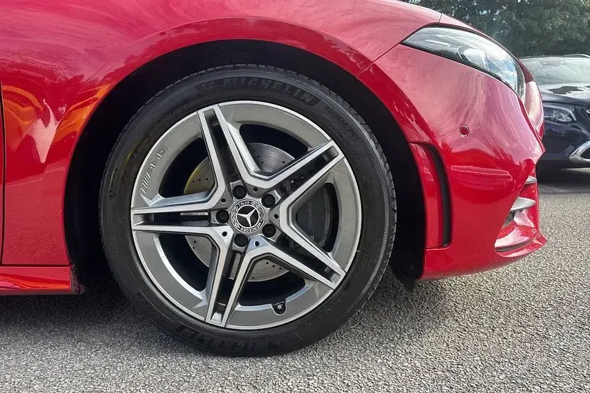 Used Mercedes A190 AMG line 187 HP (137 kW) 2019 Jupiter red Hatchback