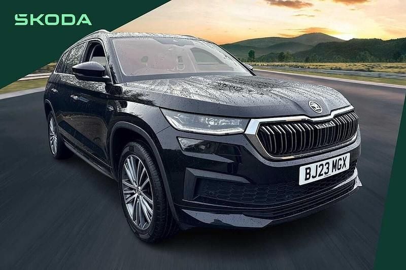 Black Used 2023 Skoda Kodiaq LAURIN & KLEMENT SUV | £29,143 (Good price) - Image 1/4