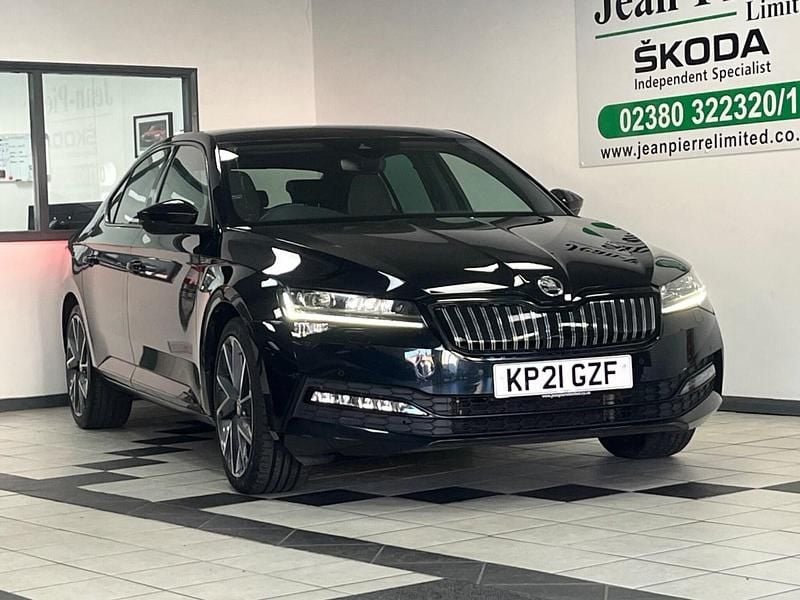 Used Skoda Superb SportlinePlus 2021 Black Hatchback